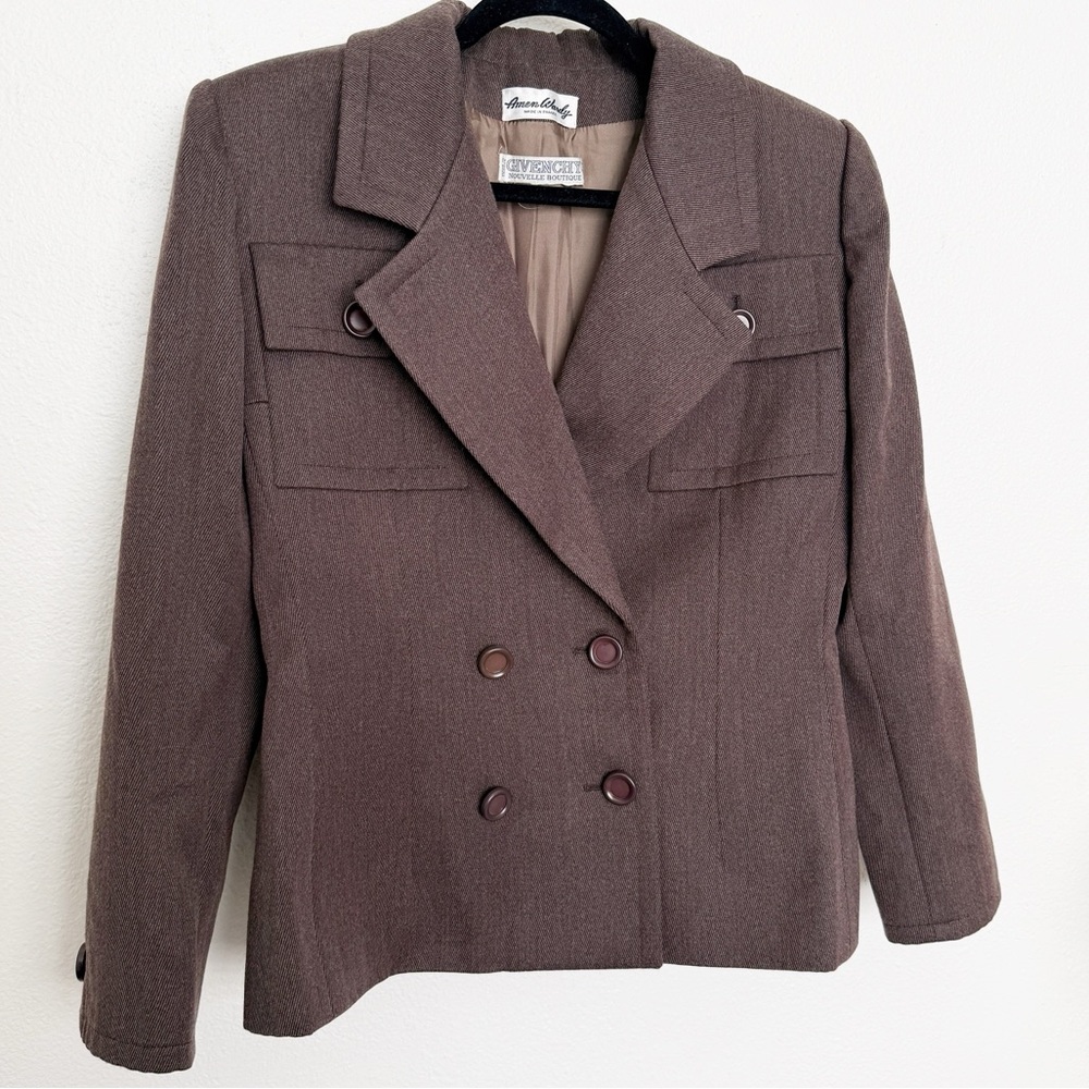 Vintage 80s Givenchy Nouvelle Boutique Double Breasted Blazer